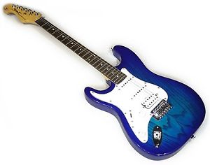 SPEAR GUITAR  Aquamarine Blue Burst  Lefty Stratocaster SG - EST15R - ABB - LH