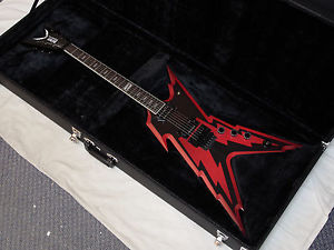 DEAN Razorbolt electric GUITAR Black Red new w/ HARD CASE - Dimebag - Floyd