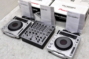 Pioneer CDJ-800MK2 x 2 + DJM-600 x 1 DIGITAL DJ Mixer Used Excellect++ Japan