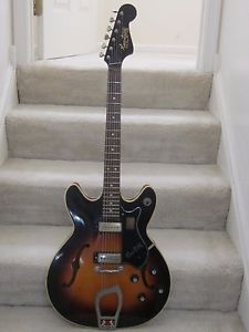 Vintage1965 Hagstrom Viking Electric Guitar- dark sunburst,new Hagstrom case