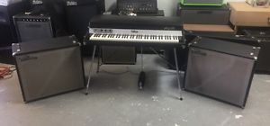 1974 Fender Rhodes Seventy Three 73 key Stage piano w/ Satellite speakers Rare!
