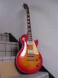 Vintage 1980s Burny LP STD Les Paul Cherry Sunburst Made In Japan