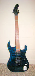 Washburn X40PROQTBL 2007 Quilted Trans Blue Electric Guitar with Gig Bag
