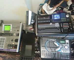 mpc touch tascam dp24sd and midi keyboard