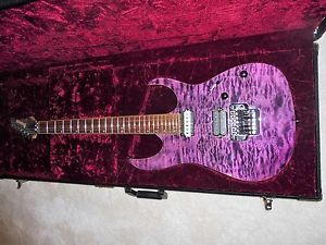 IBANEZ PREMIUM RG 920 QMZ electric guitar- high voltage violet-hard shell case