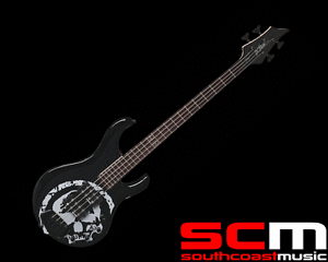 RRP$1300 BC RICH JOHN MOYER DISTURBED HAVOC 4 SKULL MODEL ELECTRIC BASS GUITAR