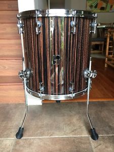 Sonor 16" SQ2 Makassar Ebony Inside & Out Beech Floor Tom 16x16