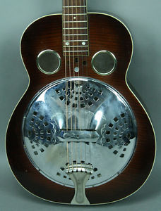 1961/1962 Dobro El Monte Round Neck Resonator Acoustic Guitar Original Sunburst