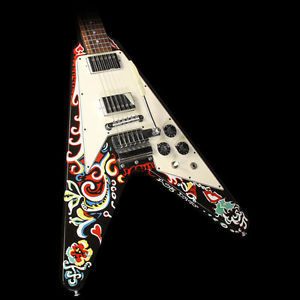 2006 Gibson Custom Shop Jimi Hendrix Psychedelic Flying V Hand Painted Guitar