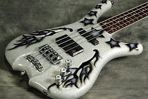 �yOutlet�z WARWICK / Bootsy Collins Signature Silver Metal Flake Finish with Bla