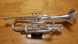 KORNETT Bach Stradivarius Corp. 25L Long Bell in Bb, versilbert, Cornet