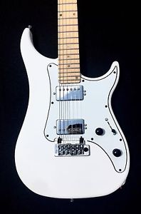 NEW VIGIER EXCALIBUR INDUS TEXTURED WHITE W/MAPLE FRETBOARD & HISCOX CASE