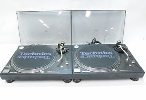 Technics SL-1200MK6 black color DJ Turntable 2 set EMS Free tracking ship