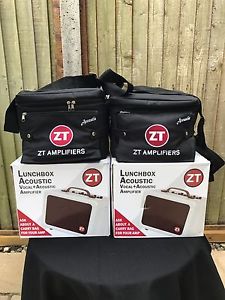 ZT lunchbox acoustic Amps X 2 With Padded ZT Bags
