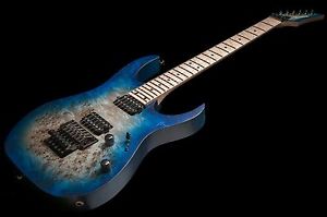 Ibanez Prestige RG652mpb Electric Guitar Ghost Fleet Blue Burst with hard case