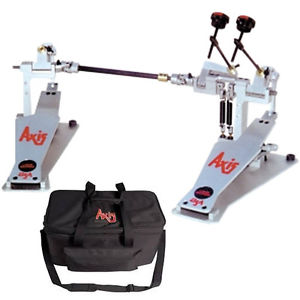 Axis AL2 Longboard Double Bass/Kick Drum Pedal with Canvas 02CDB Carry Case NEW