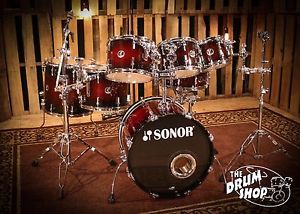 USED Sonor Force 3007 Brown Burst Shell Pack (video demo)