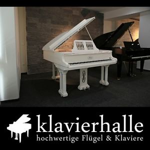 Ibach Design Flügel, 160cm, weiß poliert ★ in exklusiver Silber/Chrom Optik