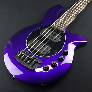 Ernie Ball Music Man Bongo 5 HH 5 String Bass Firemist Purple With Case