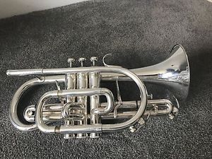 Besson Sovereign BE928 Bb Cornet In Silver