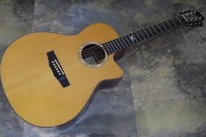 Morris S-101 Natural w/hard case Acoustic guitar From JAPAN Free shipping #N206
