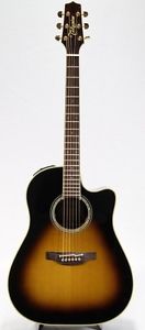 Takamine PTU-841C Tobacco Sunburst (TBS) Beige Acoustic guitar w/ Soft case