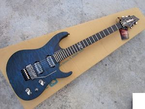 Washburn Parallaxe PXM10FRQTBLM - Quilted Trans Blue Electric Guitar