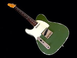 LEFTY! MJT Forrest Green Aged Custom Guitar Double Bound Nitro Finish HSC RELIC!