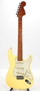Fender USA Yngwie Malmsteen Stratocaster Yellow White 1998 Made in USA E-guitar