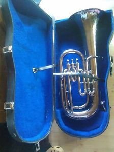 King 1940s Vintage silver plated b flat baritone euphonium H.N. White King's