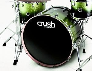 Crush Drums Sublime Maple 22" Diameter X 18" Deep Bass Drum/Lime Sparkle Fade