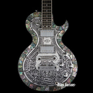 Teye Guitars Electric Gypsy E-Series La India Azteca Abalone zemaitis inspired