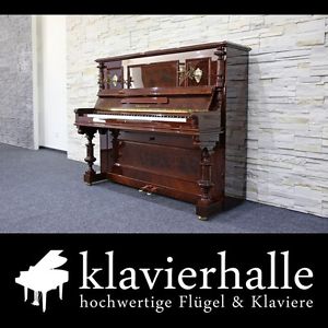 Prachtvolles Grotrian-Steinweg Klavier, Gründerzeit, Bj.1904, Wurzelnuss poliert