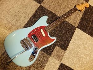 Very Rare! Fender Japan KC-MG Mustang Kurt Cobain Model Guitar Light Blue JB