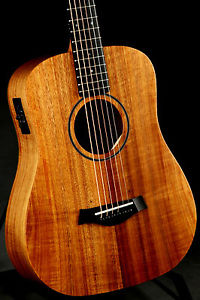 Zager EZ-Play Modified Taylor Baby Koa BTE Acoustic Electric Guitar