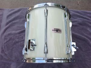 YAMAHA RECORDING CUSTOM  14" FLOOR TOM  WHITE   RARE   MINT!!