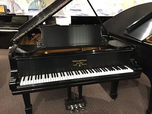 BEAUTIFUL STEINWAY AND SONS EBONY  GRAND PIANO MODEL B