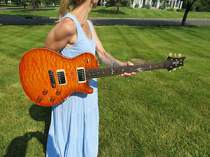 Prs Private Stock Singlecut Brazilian Fret  Semi-Hollow Solana Orange Quilt 2006