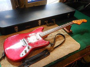 Vintage 1966 Fender MusicMaster II Electric Guitar w/ Case Refin  Tortoise!