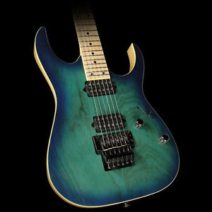 Used Ibanez RG Prestige RG652AHM Electric Guitar Nebula Green Burst