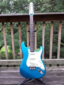 Fender Stratocaster XII Electric 12-String Guitar W/ Tweed Case-Lake Placid Blue