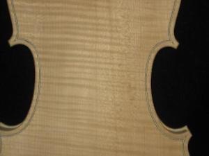 10pcs Unfinished violin4/4,rare flame one piece of back