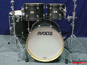 Ayotte Velvet Woodhoop Shellset in "Ebony Stain"  -  20,10,12,16"