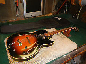 Kay/Airline Vintage 1960's Truetone P-1 Archtop electric Guitar Thinline Demon
