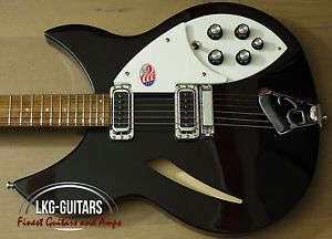 RICKENBACKER 330 Thinline Halbakustik, Jetglo, 24 Bünde, mono, 2 Hi-Gain SC