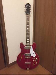 Epiphone Casino Coupe Cherry Good Condition Semi Acoustic with Original Case