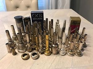 59 Piece Brass Mouthpiece Lot - Vintage AND New!