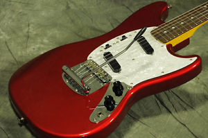 Used Fender Japan / Mustang MG69 Matching Head Candy Apple Red from JAPAN EMS