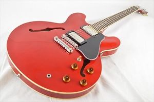 Tokai HES180 Electric Guitar ES-335 Japan Red Semi Hollow Free Shipping w/OHC