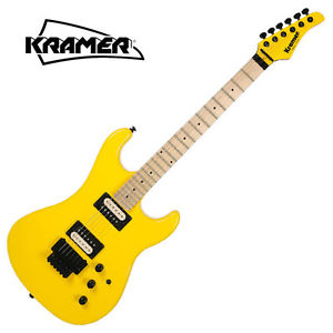 Kramer Pacer Classic FR Floyd Rose HH Desert Yellow Stratocaster Strat Guitar